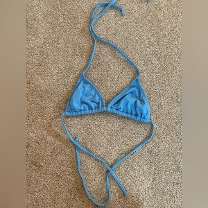 Blue bikini top